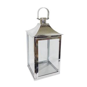 Best Quality Garden Lantern <b>Outdoor</b> Modern Home Decoration Silver Stainless Steel <b>Hanging</b> Lantern Metal Candle Holder for Export - Product Image 3
