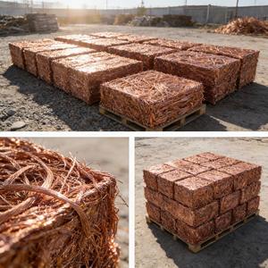 เศษลวดทองแดงบริสุทธิ์ สีทองสดใส ไม่หุ้มฉนวน สำหรับรีไซเคิล - Product Image 4