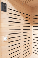 Mini sauna infrarouge direct d'usine pour 1 personne avec lampe de beauté et lampe de luminothérapie rouge