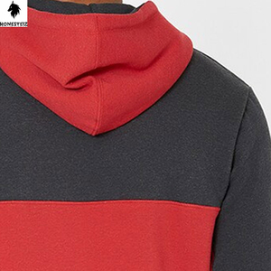 เสื้อมีฮู้ดแบบสวมหัวของผู้ชายผ้าเทอร์รี่ผ้าฝ้าย100% น้ำหนักเบาลายนูนทึบออกแบบได้ตามต้องการสำหรับฤดูหนาว - Product Image 3