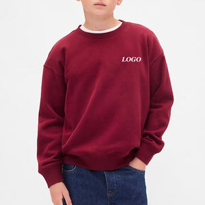 Boys Casual Streetwear Sweatshirt With Crew Neck High Quality Design For Bulk Orders / Solid Color With Full Sleeves Cheap Rate - Product Image 1