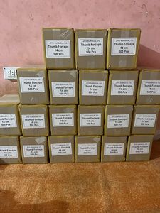 Venta caliente calidad ALEMANA 14cm, pinzas grandes para apósito de pulgar pinzas para dientes CE ISO APROBADO fórceps para apósito de pulgar recto - Product Image 4