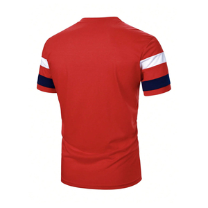 เสื้อยืดพิมพ์ลายสไตล์สตรีทแวร์สำหรับผู้ชายเสื้อผ้ามือสองสีล้วนสำหรับฤดูร้อน - Product Image 6