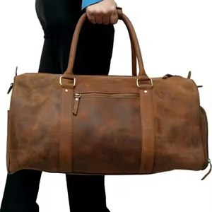 High Quality Durable Fashion Unisex Travel Laptop <b>Bag</b> Large Capacity Genuine Leather Backpack Adjustable Strap <b>Zipper</b> Closure - Product Image 1