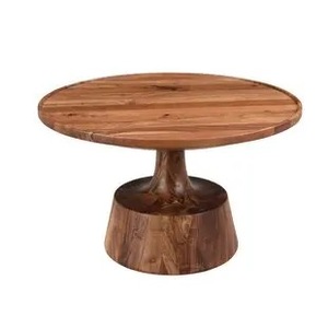 Support à gâteau de luxe en bois naturel Support rotatif en bois d'acacia nouveau design Support à gâteau en bois d'acacia et en feuille Support en métal Rode de SCI - Product Image 4