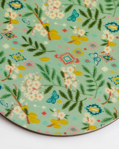 ชุดขาตั้งสามขาทำจากไม้รูปต้นไม้แผ่นร้อนแบบพับได้และที่รองแก้ววอลนัทสำหรับห้องครัวและรับประทานอาหาร - Product Image 4