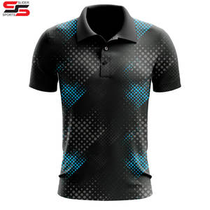 Diseño de impresión de alta calidad elástico Allover Oem logotipo personalizado impreso sublimado Floral Golf Polo camisa personalizada Polos - Product Image 2