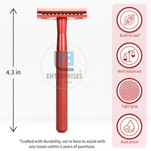 มีดโกนหนวดสแตนเลสแบบใช้ซ้ำได้ ทนทาน คุณภาพสูง ดีไซน์โดดเด่น ขายดีที่สุด - Product Image 2