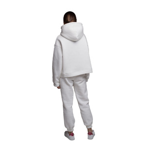 Conjunto Deportivo Informal de Alta Calidad para Mujer, Sudadera Holgada con Capucha y Pantalones Deportivos, Estilo Holgado, Conjuntos Deportivos Lisos - Product Image 4