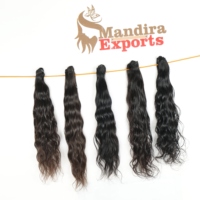 Extensions de cheveux humains Remy vierges jeunes, style bob ondulé, couleur noire naturelle, non traités, en gros, Tamil