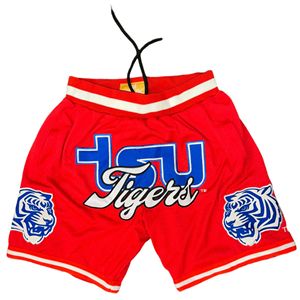 Para pantalones cortos de baloncesto de la Universidad Estatal, ropa deportiva personalizada TSU para juego, cordón antiarrugas transpirable informal medio - Product Image 3