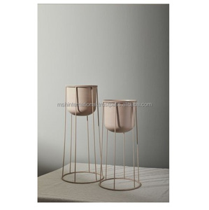 Soporte de flores, nueva escalera, estante de hierro para interiores, soporte de Metal, diseños de exhibición de oro alto, maceta, maceta, soporte de flores para plantas, boda de 3 niveles - Product Image 4