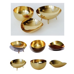 Cuenco de Metal Plateado para Decoración de Mesa, Utensilios de Cocina, Artículos de Hotel - Product Image 3