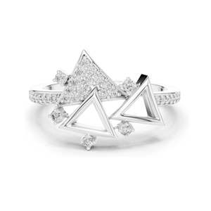 Bague en diamant rond brillant de 0,247 CT cultivé en laboratoire, qualité VVS-VS EF, pour femmes, or 18 carats, 14 carats, 10 carats et argent 925, options en moissanite - Product Image 1