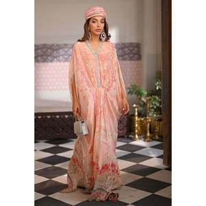 Vestido de Chifón Estilo Kaftan, Transpirable y Elegante - Product Image 1
