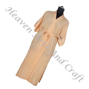 KL005 ชุดเพื่อนเจ้าสาวสําหรับสุภาพสตรียาวชุดกิโมโนขายร้อนเซ็กซี่สุภาพสตรี Nighty เจ้าสาวเพื่อนเจ้าสาวผ้าไหมยาวชุดกิโมโนเสื้อคลุมอาบน้ําสําหรับสตรี - Product Image 3