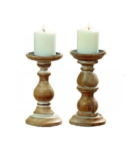 New Designed Wooden Candle Holder Home Decoration Wooden Candle Stand With Rattan <b>Christmas</b> Decor Gift Set Rattan Candle Holder - Product Image 2