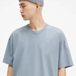 เสื้อยืดคอตตอนแท้ 100% ทรงบ็อกซี่ สตรีทแวร์ คอเสื้อหนา เนื้อผ้าหนัก 100% คอตตอน สำหรับผู้ชาย ทรงหลวม พิมพ์ลาย รุ่นใหม่ล่าสุด - Product Image 3