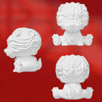 Diffuseur d'arômes en plâtre fait main en forme de lion, coffret cadeau, nouveau style chinois, cadeau pour employés, diffuseur d'huiles essentielles en gypse, pierre aromatique