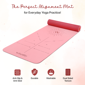 Peach <b>Yoga</b> <b>Mat</b> Soft Layered Design for Comfort & Grip - Product Image 3