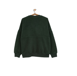 เสื้อสเวตเตอร์คอกลมของผู้ชายเสื้อสเวตเชิ้ตแบบหนา350 GSM โอเวอร์ไซส์ออกแบบได้ตามต้องการมีสีบล็อกกราฟิก - Product Image 1