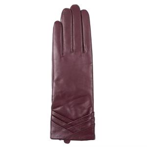 Gants en cuir de mouton pour l'équitation et la conduite hivernale, 100% cuir véritable, gants habillés tendance, gants chauds pour femmes - Product Image 3