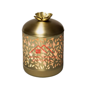 เชิงเทียนโลหะ T-Light เชิงเทียนงานแต่งงานสำหรับตกแต่งคริสต์มาสตกแต่งบ้านชุดทองและดำ - Product Image 6