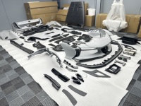 Kit carrosserie complet en fibre de carbone sèche pour Ferrari SF90 (modèles SF90xx) : pare-chocs avant, jupes latérales, diffuseur arrière, capot, aileron et canards