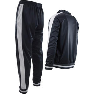 Conjunto Deportivo de 2 Piezas a Rayas y de Color Sólido de Alta Calidad, el Más Vendido, Conjunto para Correr, Colección de Invierno Asequible para Hombre - Product Image 3