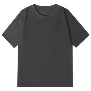 Bangladesh China Factory Price Men's 260g Heavyweight Cotton Short Sleeve T Shirt Drop Shoulder Loose Fit <b>Travel</b> Wear T Shirt - Product Image 3