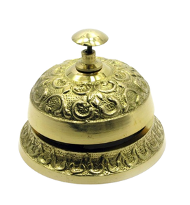 Campana de Escritorio de Metal Plateado Resistente, Campana de Recepción para Hotel, Decoración para el Hogar, Oficina, Escuela, Restaurante, Cafetería - Product Image 3