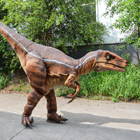 Costume de dinosaure animé réaliste pour adultes Dino animatronique pour parc d'attractions