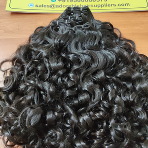 Vente en gros de paquets de cheveux Remy indiens crus 100% naturels Extension de trame de peau fabriquée en Inde - Product Image 3