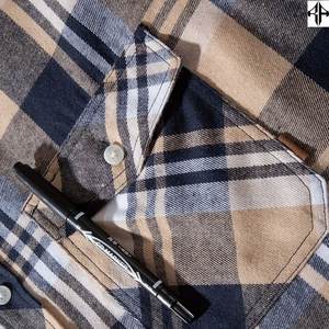 Camisas personalizadas de diseño premium Color y logotipo personalizados 100% Material de algodón Camisas casuales de manga larga para hombres a la venta - Product Image 5