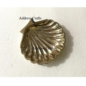 Precio al por mayor, soporte de exhibición de Joyería Moderna de latón dorado, pequeño regalo hecho a mano, forma de baratija, bandeja de almacenamiento de 10CM - Product Image 3