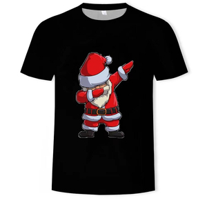 Tendencias 2025 Feliz Navidad Logotipo personalizado Sublimación Camiseta Tops Camiseta para hombres Navidad y eventos especiales Camiseta para hombres - Product Image 5