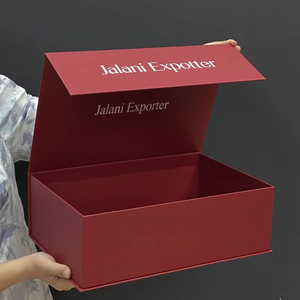 Boîte à papier magnétique pliable de luxe de qualité supérieure, noir mat, laminage mat, doublure satinée, couvercle magnétique, logo personnalisé, matériaux recyclés - Product Image 2