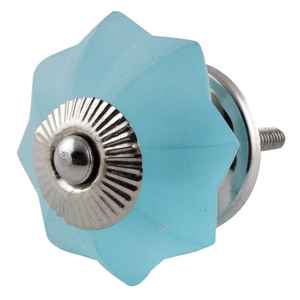 100% Gabinete de alta calidad Perilla de vidrio Flor redonda Perilla de cajón de nuevo diseño - Product Image 1