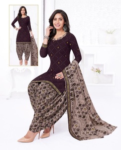 Indische handgemachte Patiyala-Anzüge für Frauen tragen täglich Baumwolle Salwar Kameez Neueste <span class=keywords><strong>Punjabi</strong></span>-Anzug