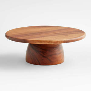 Plateau à gâteaux en bois rond moderne de haute qualité serveur assiette à Dessert personnalisée pour les fêtes de mariage - Product Image 4
