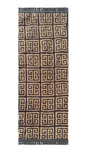 Clásico de moda hecho a mano 100% algodón 68 "X 24" tamaño azul Floral impreso Rectangular Unisex Yoga Mat para ejercicio en casa - Product Image 2