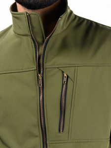 Chaqueta Softshell de Alto Rendimiento para Hombre, Transpirable, Impermeable, Cortavientos, Deportiva, con Capucha, Acolchada en la Parte Delantera, para Exteriores - Product Image 3