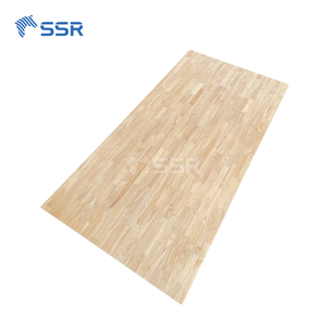 Pour SSR VINA Panneaux de joint de doigt en bois d'hévéa respectueux de l'environnement Matériau personnalisé Taille 1220x2440 MM pour la conception de meubles modernes - Product Image 1