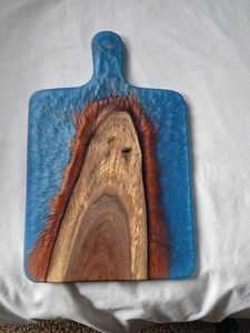 Planche à fromage en résine UNIQUE Planches à découper en résine de bois Planche à découper en bois d'acacia naturel avec utilisation de cuisine personnalisée - Product Image 4