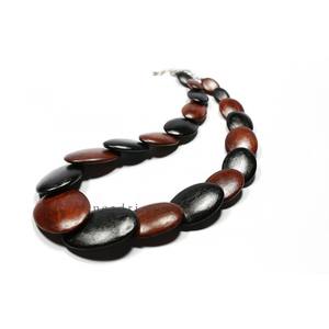 Élégant collier de perles en résine noire et ivoire fait à la main Chunky Statement Choker pour les femmes Fashion Jewelry Gift - Product Image 2