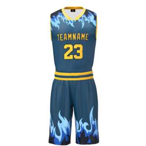 Conjunto de Uniforme de Baloncesto Sublimado Unisex, Impresión Personalizada, Transpirable, Absorbente de Humedad, Reversible, Talla Grande para Adultos - Product Image 1