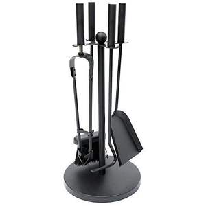 Elegante juego de herramientas para el fuego de metal que ofrece un valor estético decorativo mientras mantiene la capacidad de gestión eficaz del fuego. - Product Image 5