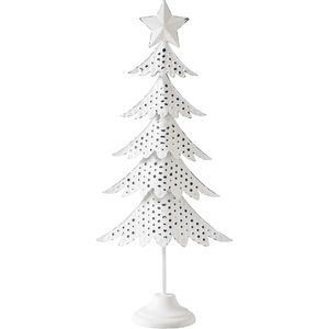 Conjunto de escultura de árbol de Navidad de Metal minimalista moderno elegante aluminio y latón en base de piedra blanca escultura de mesa - Product Image 4