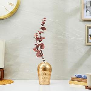 Florero de Estilo Costero Moderno, Diseño Compacto de Hierro, Fácil de Limpiar, Resistente al Óxido, Decoración Navideña para Exhibición en el Suelo - Product Image 1