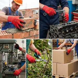 Guantes de Trabajo de Espuma de Látex Antideslizantes Flexibles NMsafety, Alta Destreza, Mezcla de Poliéster HPPE para Mantenimiento Mecánico de Precisión - Product Image 2